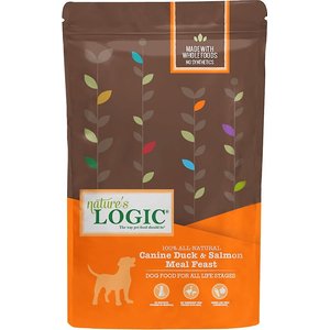 Nature's Logic Canine Duck & Salmon Meal Feast All Life Stages Dry Dog Food, 25-lb bag