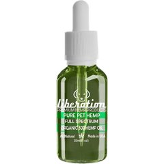 Liberation Pet Pure Pet Organic 300 Dog & Cat Hemp Oil, 1-oz bottle