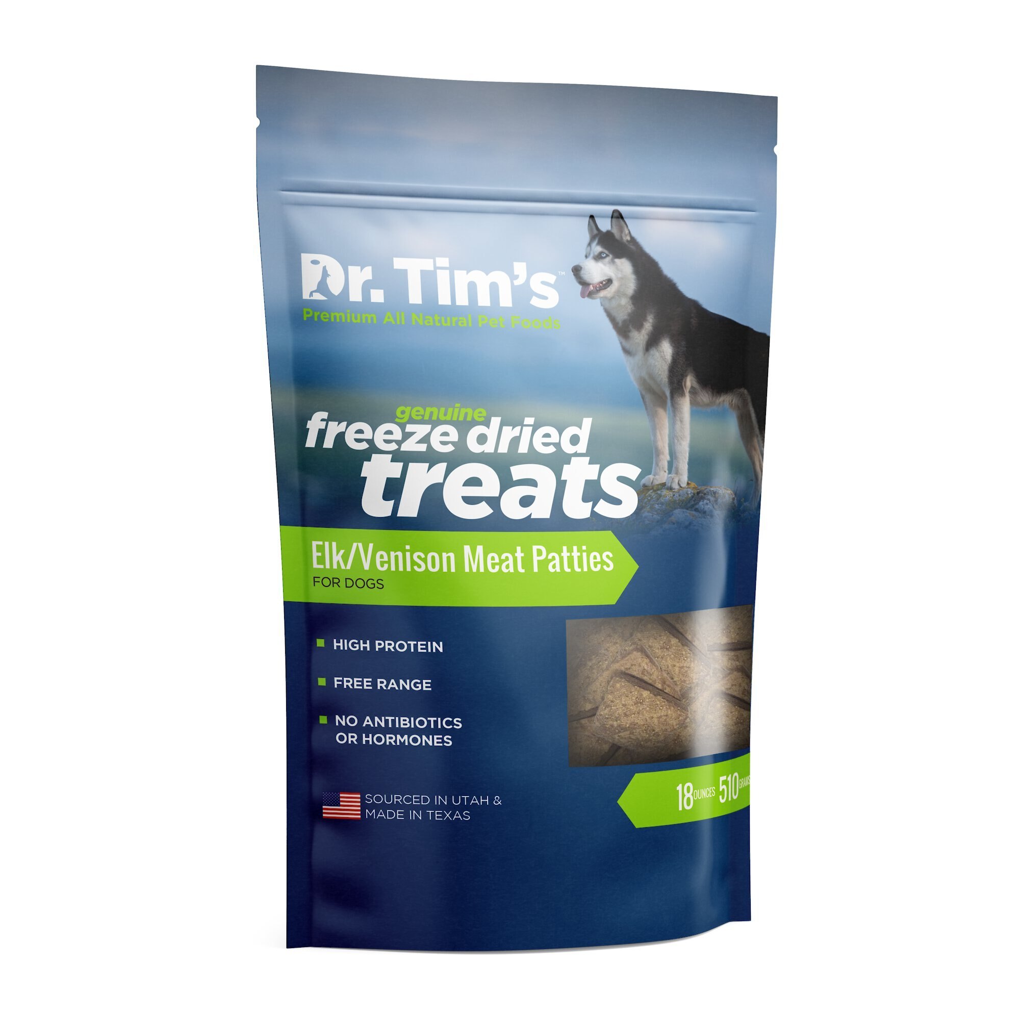 Dr. Tim's Freeze Dried Elk & Venison Meat Patties Dog Treats Dr. Tim's Freeze Dried Elk & Venison Meat Patties Dog Treats