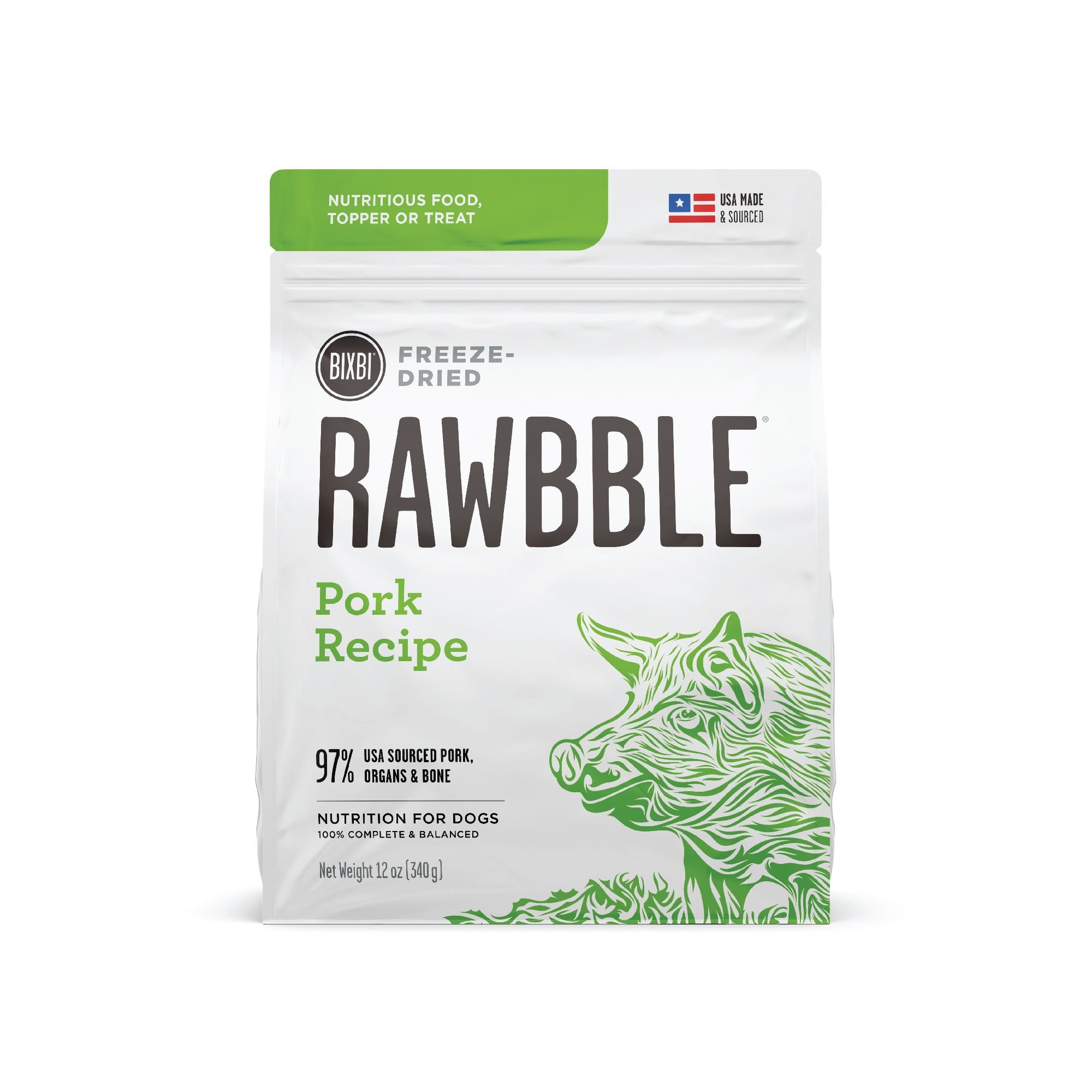 BIXBI Rawbble Pork Recipe Grain Free Freeze Dried Dog Food reviews