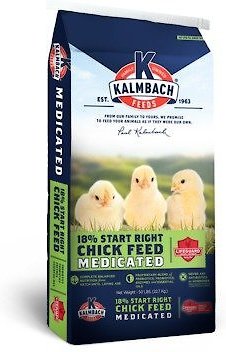 Kalmbach Feeds 18% Protein Start Right Medicated Chick Feed, 50-lb bag slide 1 of 3