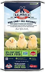 Kalmbach Feeds All Natural Non-GMO 18% Protein Start Right Chick Feed, 50-lb bag
