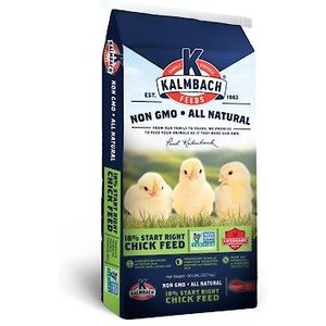 Kalmbach Feeds All Natural Non-GMO 18% Protein Start Right Chick Feed, 50-lb bag