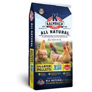 Kalmbach Feeds All Natural Non-GMO 17% Protein Layer Pellets Chicken Feed, 50-lb bag