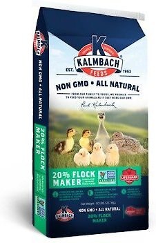 Kalmbach Feeds All Natural Non-GMO 20% Flock Maker Poultry Feed, 50-lb bag slide 1 of 3