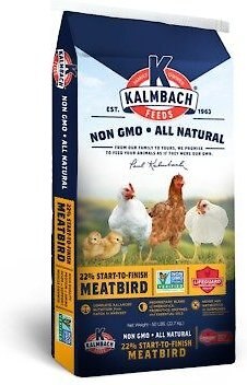Kalmbach Feeds All Natural Non-GMO 22% Start to Finish Meatbird Poultry Feed, 50-lb bag slide 1 of 4
