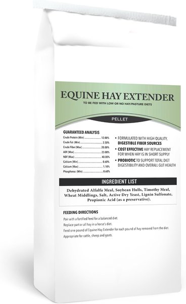 Kalmbach Feeds Hay Extender Forage Hay Flavor Pellets Farm Animal & Horse Supplement, 50-lb bag slide 1 of 3