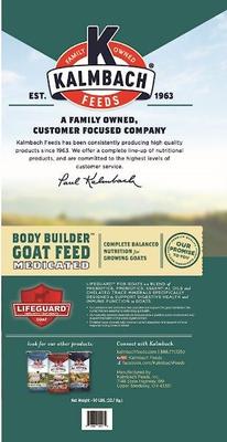Show full view: Kalmbach Feeds Body Builder Goat Feed, 50-lb bag slide 2 of 5
