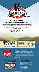 Kalmbach Feeds Start Right Lamb Creep Young Sheep Feed, 50-lb bag slide 2 of 3