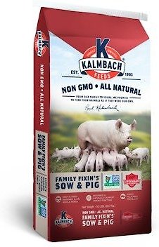 Kalmbach Feeds Family Fixin's Non-GMO Sow Pellet Pig Feed, 50-lb bag slide 1 of 2