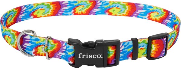 Frisco Tie Dye Swirl Polyester Dog Collar, Large: 18 to 26-in neck, 1-in wide slide 1 of 5