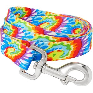 Frisco Tie Dye Swirl Polyester Dog Leash, Large: 6-ft long, 1-in wide