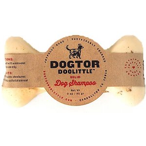 Dogtor Doolittle Poochie Poo Natural Solid Dog Shampoo Bar, 3-oz bar