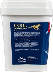 Manna Pro Cool Omega 40+ Equine Dry Fat & Protein Energy Pellets Horse Supplement, 20-lb tub slide 2 of 6