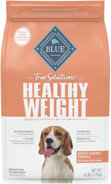 Blue Buffalo True Solutions Fit & Healthy Weight Control Formula Dry Dog Food, 4-lb bag slide 1 of 10