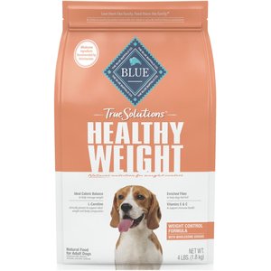Blue Buffalo True Solutions Healthy Weight Natural Weight Control Chicken Adult Dry Dog Food, 4-lb bag