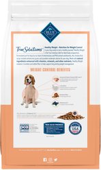 Blue Buffalo True Solutions Healthy Weight Natural Weight Control Chicken Adult Dry Dog Food, 24-lb bag slide 2 of 9