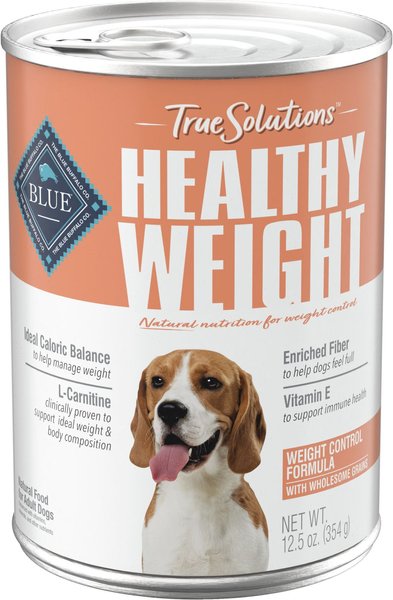 Blue Buffalo True Solutions Healthy Weight Natural Weight Control Chicken Adult Wet Dog Food, 12.5-oz, case of 12 slide 1 of 9
