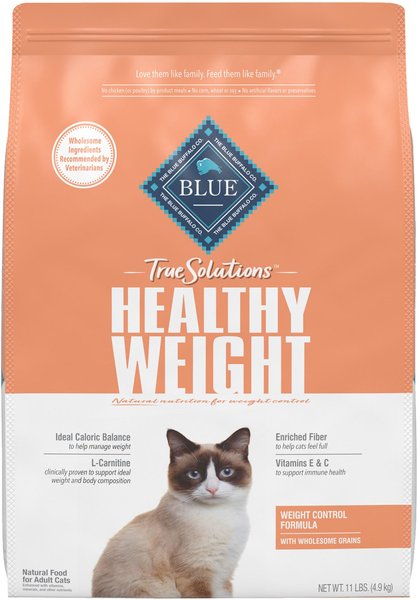 Blue Buffalo True Solutions Fit & Healthy Weight Control Formula Dry Cat Food, 11-lb bag slide 1 of 9