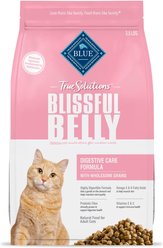 Blue Buffalo True Solutions Blissful Belly Digestive Care Formula Dry Cat Food, 3.5-lb bag