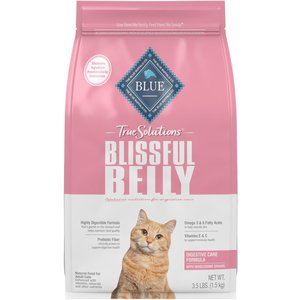 Blue Buffalo True Solutions Blissful Belly Digestive Care Formula Dry Cat Food, 3.5-lb bag