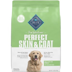 Blue Buffalo True Solutions Perfect Skin & Coat Natural Salmon Adult Dry Dog Food, 11-lb bag
