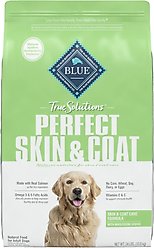 Blue Buffalo True Solutions Perfect Skin & Coat Natural Salmon Adult Dry Dog Food, 24-lb bag