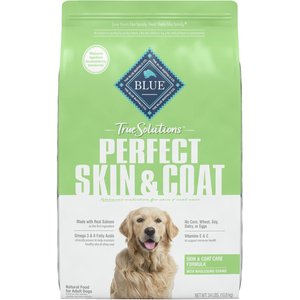 Blue Buffalo True Solutions Perfect Coat Skin & Coat Care Formula Dry Dog Food, 24-lb bag