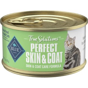 Blue Buffalo True Solutions Perfect Coat Skin & Coat Care Formula Wet Cat Food, 3-oz, case of 24