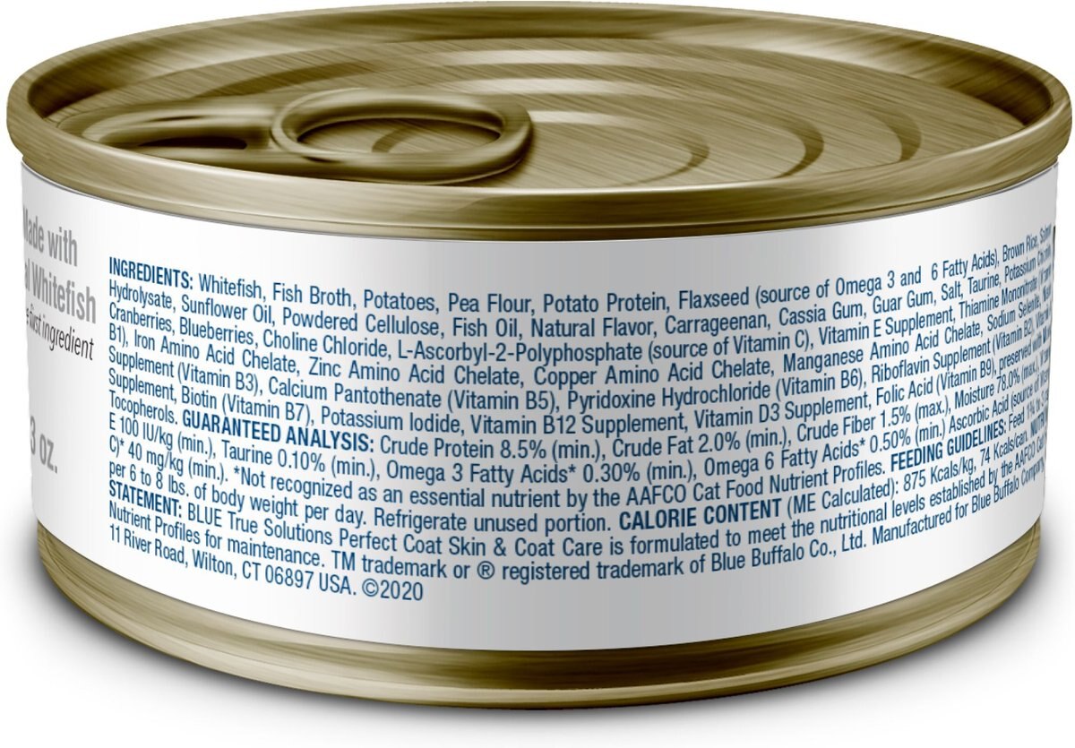 BLUE BUFFALO True Solutions Perfect Skin & Coat Natural Whitefish Adult