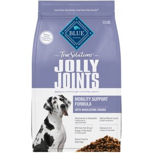 Blue Buffalo True Solutions Jolly Joints Mobility Support Formula Dry Dog Food, 4-lb bag