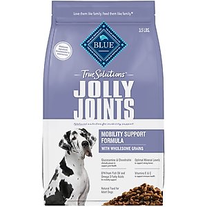 Blue Buffalo True Solutions Jolly Joints Mobility Support Formula Dry Dog Food, 4-lb bag