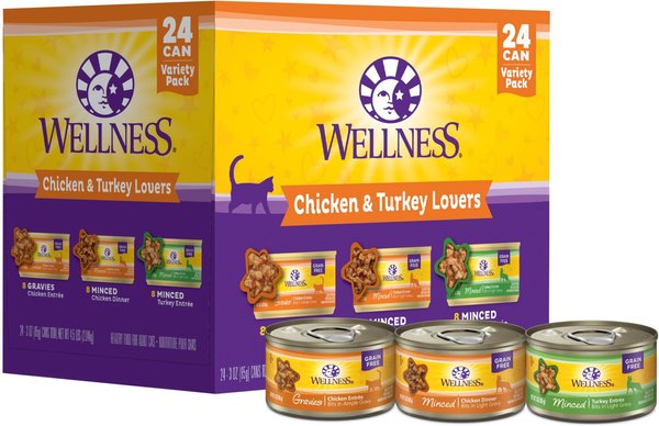 WELLNESS Complete Health Chicken Turkey Lovers Canned Cat Food