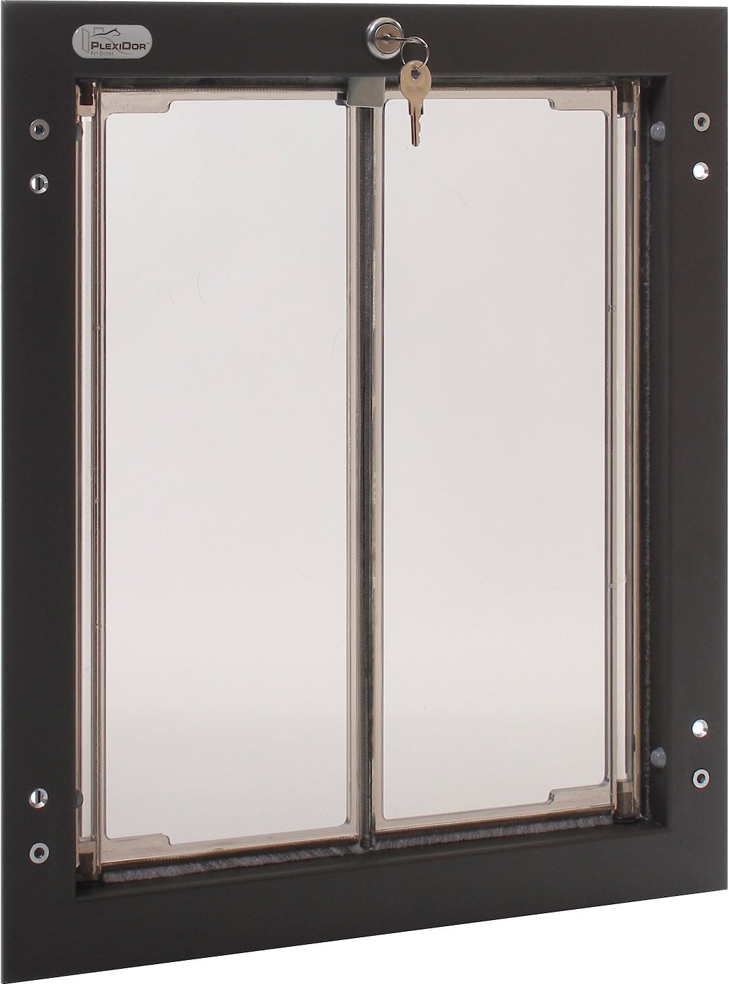 PLEXIDOR PERFORMANCE PET DOORS Dog Door Installation, Bronze, Large