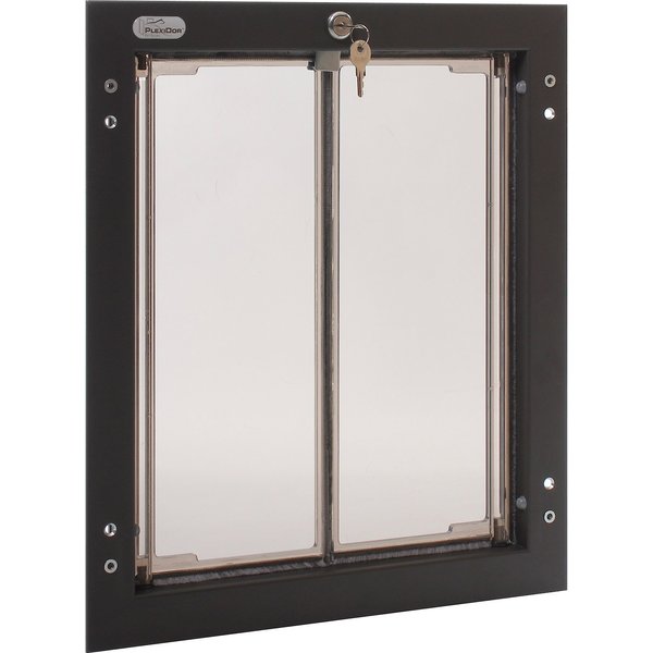 PLEXIDOR PERFORMANCE PET DOORS Dog Door Installation, Bronze, Large