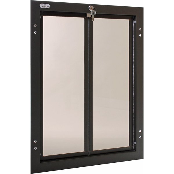 PLEXIDOR PERFORMANCE PET DOORS Dog Door Installation, Bronze, Large
