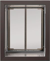 PlexiDor Performance Pet Doors Dog Door Wall Installation, Large, Bronze