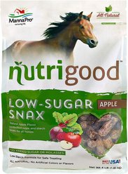 Manna Pro NutriGood Low-Sugar Snax Apple Flavor Horse Treats, 4-lb bag