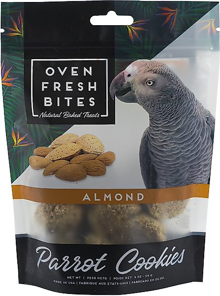 Caitec Oven Fresh Bites Baked Almond Cookies Parrot Treats, 4-oz bag slide 1 of 2
