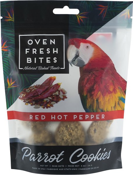 Caitec Oven Fresh Bites Red Hot Pepper Parrot Treats, 4-oz bag slide 1 of 1