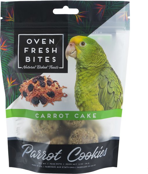 Caitec Oven Fresh Bites Carrot Cake Cookies Parrot Treats, 4-oz bag slide 1 of 1