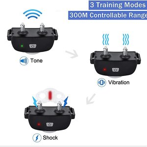 PATPET P301 1000ft Remote Dog Bark Control & Training Shock Collar, 1 count