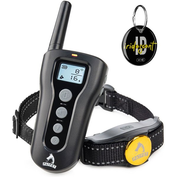 PATPET P301 1000ft Remote Dog Bark Control & Training Shock Collar, 1 ...