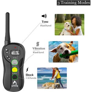 PATPET P640 Outdoor Remote Dog Training Shock Collar, 1000M