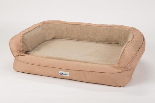Show full view: 3 Dog Pet Supply EZ Wash Headrest Bolster Dog Bed with Removable Cover, Tan, Small slide 4 of 8