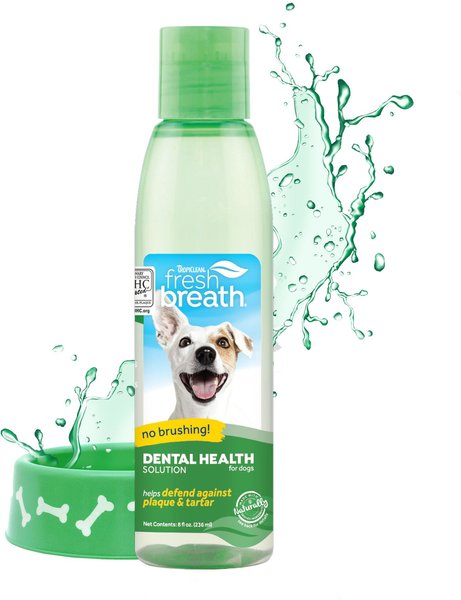 TropiClean Fresh Breath Oral Care Dog Dental Water Additive, 8-oz bottle slide 1 of 10
