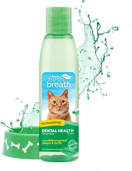 TropiClean Fresh Breath Oral Care Cat Water Additive, 8-oz bottle slide 1 of 9