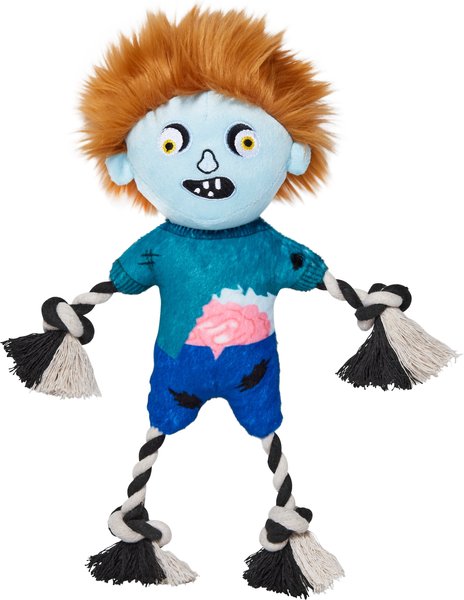 Frisco Zombie Boy Plush with Rope Squeaky Dog Toy slide 1 of 4