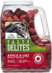 Manna Pro Tasty Delites Apple & Oat Horse Treats, 3-lb jar