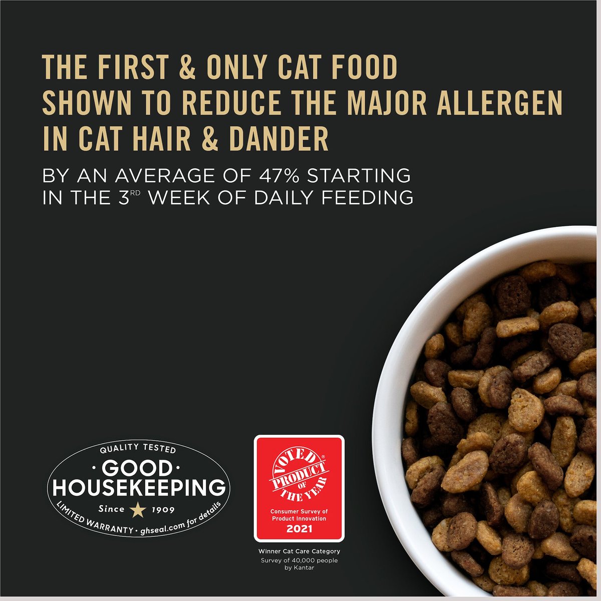 PURINA PRO PLAN LiveClear Probiotic Chicken & Rice Formula Dry Cat Food, 7lb bag